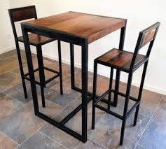 Tabouret De Bar Factory Tabouret Haut Avec Dossier Ou Chaise Haute Acier Et Bois Mathi Design Decoracao De Lanchonete Moveis Industriais Moveis Bar