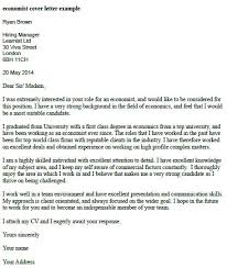 Economist Cover Letter Example Learnist Org