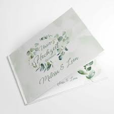 Personalisierte gastgeschenke fuer die hochzeit. Personalisiertes Gastebuch Hochzeit Eukalyptus Grun Kaufen