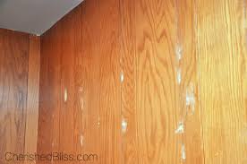 Painting over wood paneling, step by step. How To Paint Wood Paneling Cherished Bliss