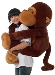 Hi everyone and happy new year! Giant Stuffed Monkey Big Stuffed Animal Soft Toy Animals Monkey Plush