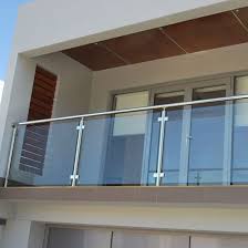 Hot Item Sturdy Safety Handrail Side Floor Mounted Railing Balustrade Balcony Glass Design Balcony Railing Design Home Stairs Design