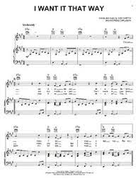 Backstreet Boys I Want It That Way Sheet Music And Printable Pdf Music Notes Sheet Music Sheet Music Notes Music Notes