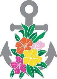 300 x 300 · jpeg. Hibiscus Anchor Svg Silhouette Cameo Crafts Flower Svg Anchor Flower