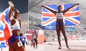 Hicham el guerrouj is the current men's record holder with his time of 3:43.13, while sifan hassan has the women's record of 4:12.33. Dina Asher Smith Wins 200m World Athletics Gold For Britain In Front Of Another Sparse Crowd In Doha Daily Mail Online