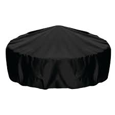 This attractive cover easily slips on and off of your fire pit, and is designed to be used with a domed spark screen. Two Dogs Designs 60 In Fire Pit Cover In Black 2d Fp60001 The Home Depot