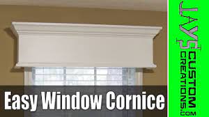 Swag and jabot valances are the perfect choice if you want to frame your window but donï¿½t want the hassle of curtain panels hanging to the floor. Easy Diy Window Cornice 177 Youtube