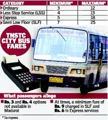 Minimum Fare In Madurai Tnstc Relatively Higher The Hindu