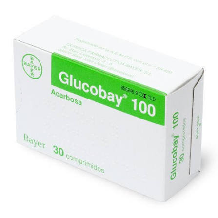 Acarbose Glucobay 100mg Tablets, Packaging Type: Box, Packaging Size: 1x30 Comprimidos at ₹ 142/strip in Nagpur