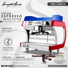 Ferratti Ferro Coffee Espresso Machine Mesin Espresso Alat Pembuat Kopi Espresso