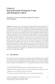 Now you can see for yourself! Pdf Insect Resistant Transgenic Crops And Biological Control
