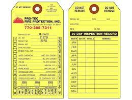 Water extinguishers water extinguishers are suitable for class a fires caused by combustion of solid materials such as wood, paper, straw, textiles and coal etc. Item Ft 1484 Monthly Fire Extinguisher Inspection Tag On Universal Tag