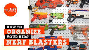 This is my first post.i just wanted to share a problem storage of our nerf guns. How To Organize Nerf Blasters For Moms And Teach Kids Independence Best Nerf Storage Tidy Mommy Youtube