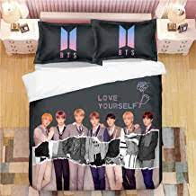 Amazon Com Bts Bedding Set Super soft and lightweight,concealed metal zipper 3d bedding duvet cover set 3d bedding duvet cover 3d bedding sets queen 3d bedding set king size 3d bedding set full size 3d bedding set queen size.