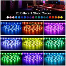 Led Light Strip 16 4ft Rgb Led Light Strip 5050 Led Tape Lights Color Changing Led Rope Lights With Remote For Home Walmart Com In 2021 Led Rope Lights Led Tape Lighting