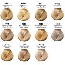 Blonde Hair Color Chart Hair Color Formulas Hair Color Chart