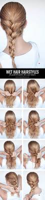 Become a master of these cute braided hairstyles in minutes! Hairstyles For Wet Hair 3 Simple Braid Tutorials You Can Wear In Wet Hair Hair Romance