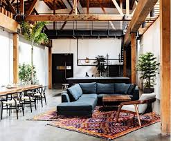 These Modern Rustic Decor Ideas Might Make You Want To Move Upstate Industrial Style Living Room Modern Living Room Interior Loft Living