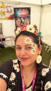 Old Lady with England Face Paint Im Saving It for Saturday