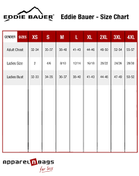 Eddie Bauer Size Chart For Coats Best Picture Of Chart