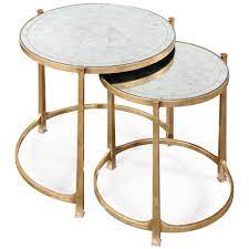 Maybe you would like to learn more about one of these? Jonathan Charles Eglomise And Iron Round Nest Of Two Tables Nesting Tables Furniture Side Tables Furniture