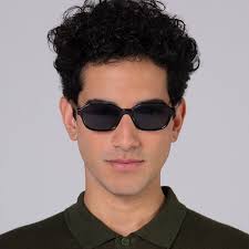 Óculos de Sol de Acetato com Madeira