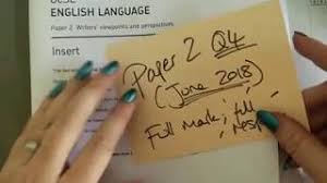 The writer uses several rhetorical questions to highlight the narrator s fright and confusion. English Language Paper 2 June 2018 A Full Mark Full Response Youtube