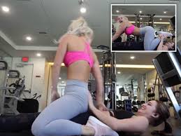 Laci Kay Somers sister smacks her bum as her boobs threaten to SPILL in  racy gym workout - Daily Star