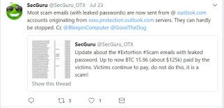 Scammers use stolen email lists and other leaked user information to run this scheme across thousands of people en masse. The Bitcoin Sex Trap Email Extortion Scam Thoughtsofanidlemind S Blog