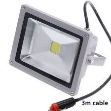 Dc 12v Led Flood Lamp 20w Ip65 Led Flood Light Cigarette Lighter Plug Car Maintenance Lights 3m Cable Ip65 Led Flood Light Led Flood Lightflood Light Aliexpress