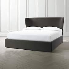 Get 5% in rewards with club o! Carlie King Wingback Headboard With Upholstered Storage Base Reviews Crate And Barrel