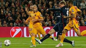 An exciting match of the champions league. Barcelona 2 1 Atletico Madrid Bbc Sport