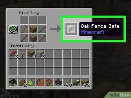 More images for stone fence minecraft » How To Make A Gate In Minecraft 10 Steps With Pictures