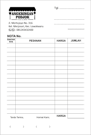 Nota kontan ini termasuk kedalam salah satu dari beberapa bukti transaksi didalam sistem akuntansi. Contoh Nota Word
