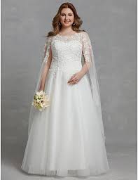 White wise strap plunging neckline wedding dress of lace. Reception Plus Size Wedding Dresses Search Lightinthebox