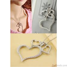 Maybe you would like to learn more about one of these? Elegant Fashion Frosted Three Heart Necklace Fashion Necklaces Jewelry Bygoods Com