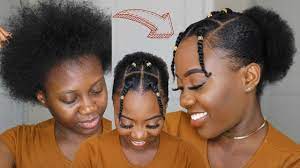 Natural hairstyles created on my natural hair. Quick Natural Hairstyle And It S Cute For Summer On Short 4c Hair Under 10 Minutes Youtube