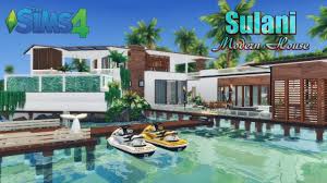 Sulani Modern House Luxury Interior No Cc The Sims 4 Sims House Plans Sims 4 House Design Sims House