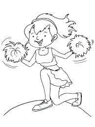 Cheerleader Coloring Pages