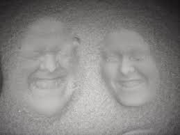 Use this video as a starting point for a great activity with kids, makin. Faces In The Snow Optical Illusion