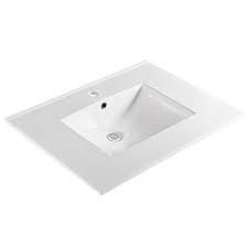 Types of bathroom vanities sizes of bathroom vanities bathroom vanity countertops what's your style? Unique 31 Inch Wide White Ceramic Bathroom Vanity Sink