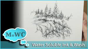 Sketching With Water Soluble Ink Steve Mitchell On Patreon Watercolor Lessons Ink Watercolor Paintings Tutorials