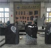 High Quality Good Service Custom Wholesale Price Unique Haobo Natural Stone  Chinese Quarry Orion Granite Carving Cross Headstone Designs for Cemetery  ...