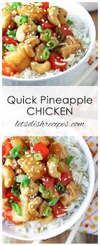Quick Pineapple Chicken Recipe Pineapple Chicken Pineapple Chicken Recipes Chicken Recipes