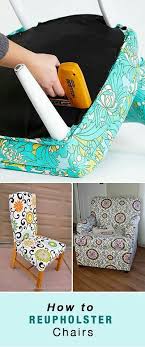 Learn How To Reupholster A Chair In An Quick Easy And Inexpensive Way Reupholstering Your Favorite Chairs Can Give It A New Life And It Reupholster Furniture Repurposed Furniture Diy