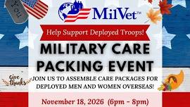 MilVet – November Military Care Packing Event