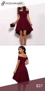 Sold Out Burgundy Off Shoulder Midi Dress Homecoming Dresses Under 100 Burgundy Cocktail Dress Simple Homecoming Dresses