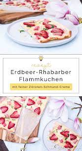 Rhabarber schmeckt einfach nach frühling. Erdbeer Rhabarber Flammkuchen Schnelles Rezept Filizity Kreativmagazin Food Blog Rezepte Erdbeer Rhabarber Flammkuchen