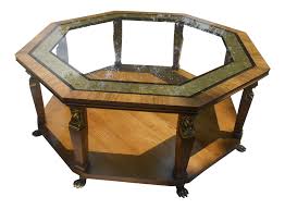 1960s Vintage Baker Furniture Egyptian Revival Octagon Coffee Table In 2020 Baker Furniture Coffee Table Octagon