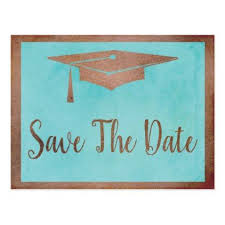 Save The Date Graduation Chic Rose Gold Faux Postcard Zazzle Com Save The Date Save The Date Postcards Personalized Graduation Gifts